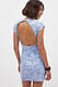 Light Khaki Minikleid mit offenem Rücken