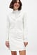 White Minirock aus Satin