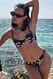 Leopard hochgeschnittenes Bikini-Höschen