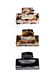 Black/Brown Quadratische Mini-Haarspange