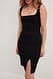 Black Ärmelloses Jersey-Kleid