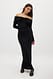 Red Maxikleid mit Offshoulder