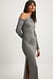 Grey Einschultriges Maxikleid