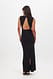 Black Maxikleid mit offenem Rücken