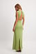 Green Maxikleid mit offenem Rücken