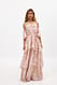 Floral Off-Shoulder-Maxikleid aus Organza