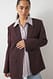 Brown Oversize-Blazer mit offenem Rücken