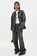 Mid Blue Klassische Oversize-Denimjacke