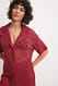 Red Oversize-Häkelshirt