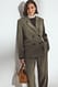Grey Oversize-Blazer mit doppelter Knopfleiste