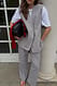 Grey Oversize-Longline-Weste