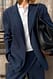 White Oversize-Blazer in Wickeloptik