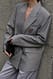 Grey Oversize-Blazer mit Strasssteinen