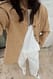 Camel Oversize-Jacke aus Wollmischung