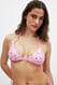 Red gepolstertes Triangel-Bikini-Oberteil