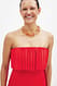 Red plissiertes Bandeau-Top