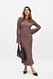 Brown Midikleid mit Falten