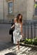 Yellow Flower Print Maxi-Tube-Kleid mit Plissee