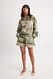 Nature Shorts mit Print und Kordelzug