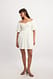 White Puff Sleeve Off Shoulder Mini Dress