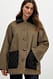 Beige wendbare Steppjacke