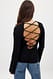 Black Stricktop mit Spitzendetail und offenem Rücken