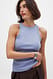 Coral Ribbed Tank