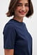 Dusty Yellow Rundhals T-Shirt aus Baumwolle