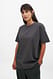 Grey Melange Oversize-T-Shirt