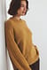 Offwhite Strickpullover aus Wollmischung mit Rundhalsausschnitt
