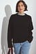 Offwhite Strickpullover aus Wollmischung mit Rundhalsausschnitt