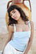 Light Blue Tailliertes Singlet mit Rüschen