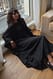 Black Kaftan mit Rüschen