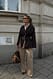 Black Kurzer Trenchcoat mit Gürtel