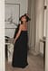 Black Maxi-zu-Mini-Bubble-Kleid zum Wenden