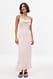 Pearl Slip-Midikleid aus Satin mit Faltendetail