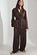 Brown Satin-Pyjamahose