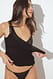 Black Tanga mit Pailletten