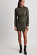 Olive Green PAILLETTEN-MINIROCK
