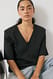 Grey Scuba-T-Shirt mit markanter Schulter
