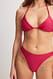 Pink Glänzendes Bikini-Höschen mit hohem Schnitt