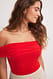 Red Schulterfreies Top