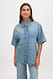 Sand Kurzärmelige Jeanshemdbluse