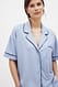 Navy/Light Blue Pyjama-Shirt mit kurzen Ärmeln