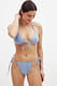 Light Blue Bikini-Höschen mit Schnürung an der Seite