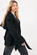 Black weicher taillierter Mid-Trenchcoat