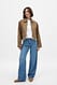 Dark Grey Soft Denim mit mittlerer Taille