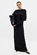 Black Soft Line Maxikleid mit U-Boot-Ausschnitt