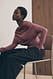 Brown Soft Line drapiertes Langarm-Top