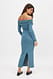 Blue Soft Line Midikleid